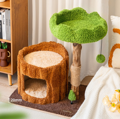 Cmisstree Tree Hollow Solid Wood Cat Tree