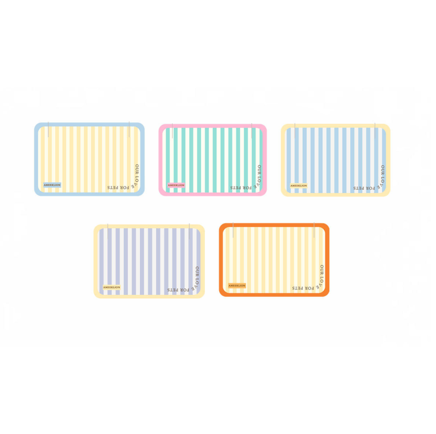 Strip Pattern Foldable PU Pet Feeding Mat