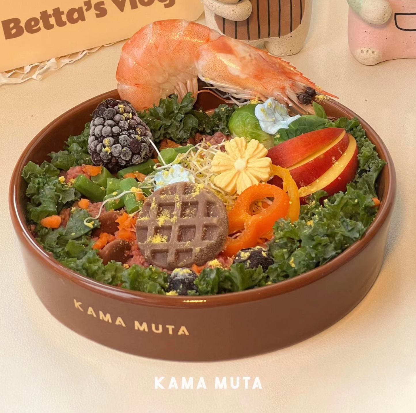 KAMA MUTA Ceramic Slow Feeder Bowl