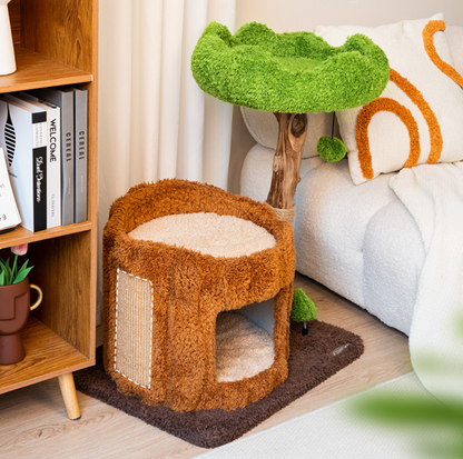 Cmisstree Tree Hollow Solid Wood Cat Tree