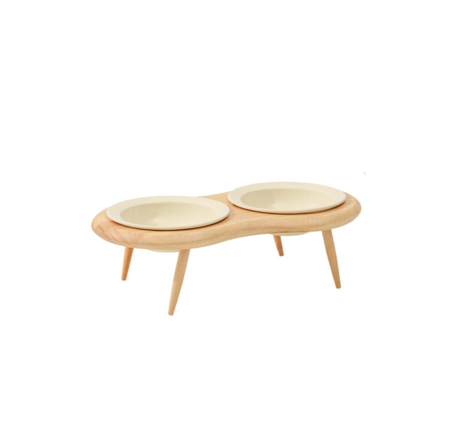 UFO Styled Tilted Cat and Dog Bowl with Elevated Stand