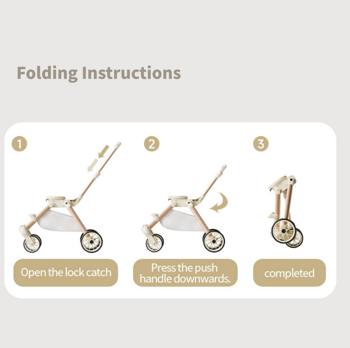 Detachable Pet Stroller – 2-in-1 Pet Carrier & Travel Trolley