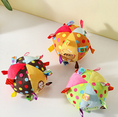 Interactive Squeaky Plush Ball Dog Toy