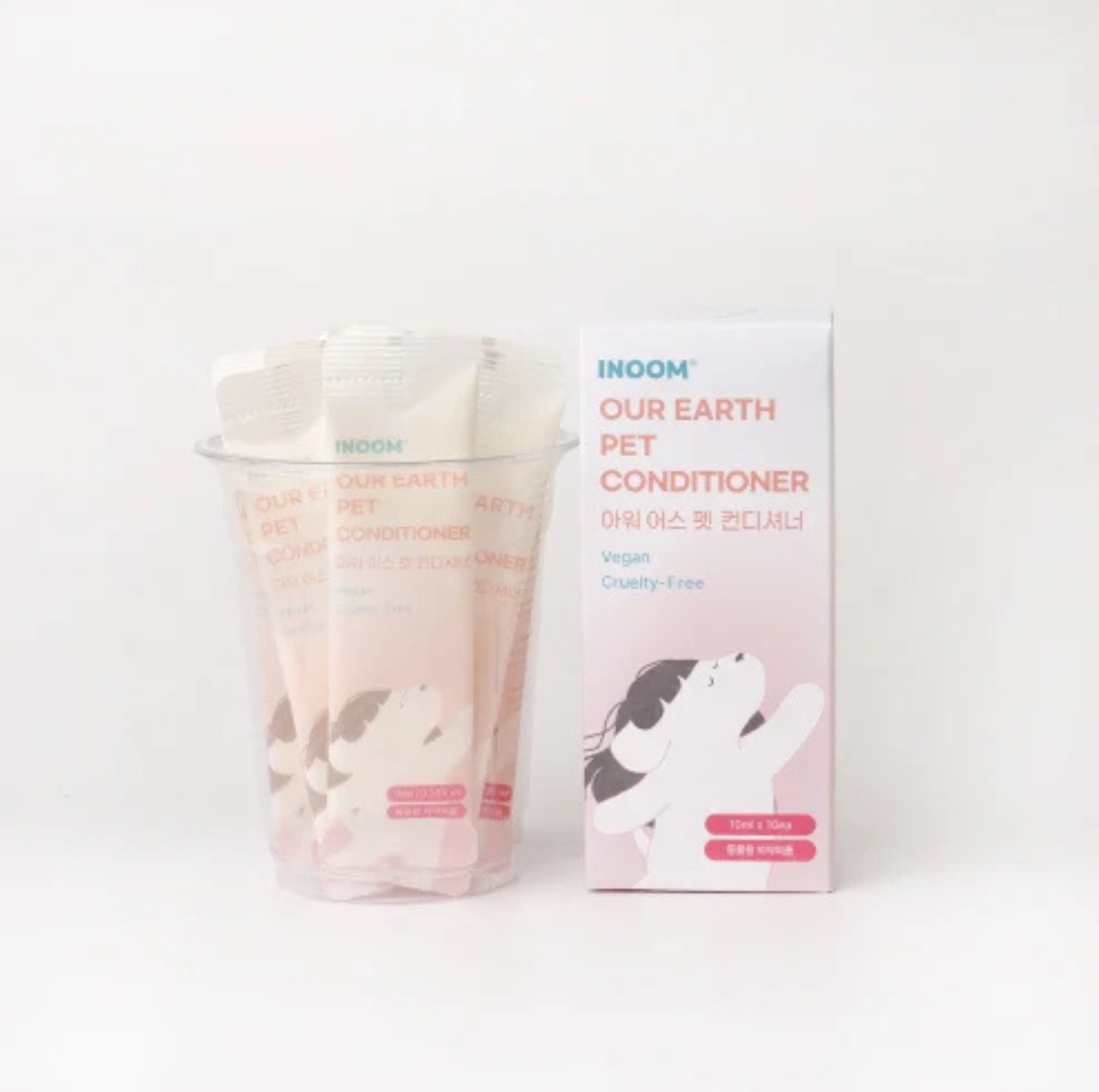 INOOM OUR EARTH Plant-Based Pet Conditioner Travel Pack - Vegan, Cruelty-Free