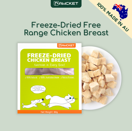 Pawcket Freeze-Dried Free Range Raw Chicken Breast Treat