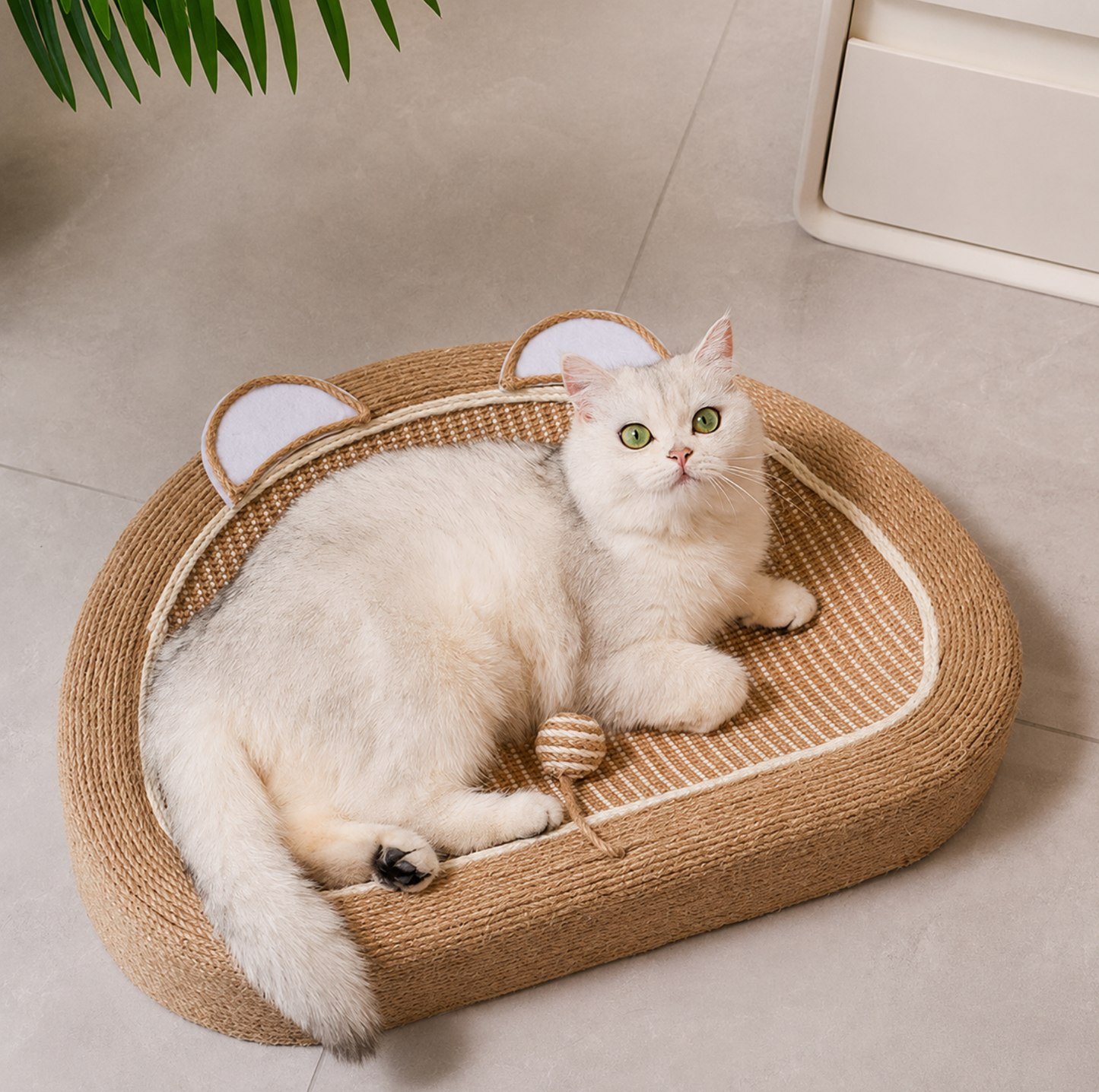 Bear Sisal Cat Scratching Bed