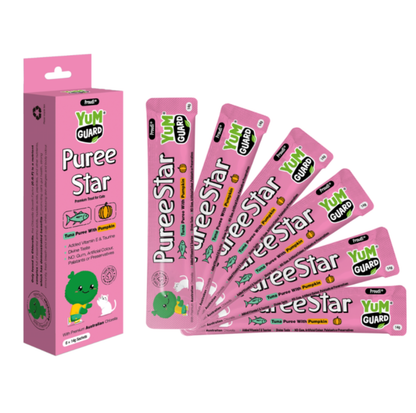 Puree Star Tuna And Pumpkin Cat Treat 6 x 14g