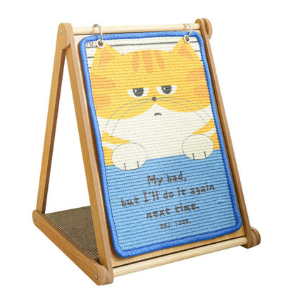 Ginger Cat Calendar-Style Scratcher Board with Wooden Frame