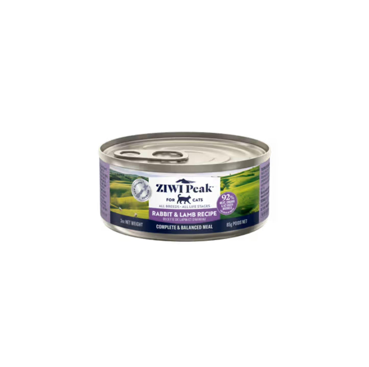 ZIWI Rabbit and Lamb Recipe All Lifestages Wet Cat Food Can 85g