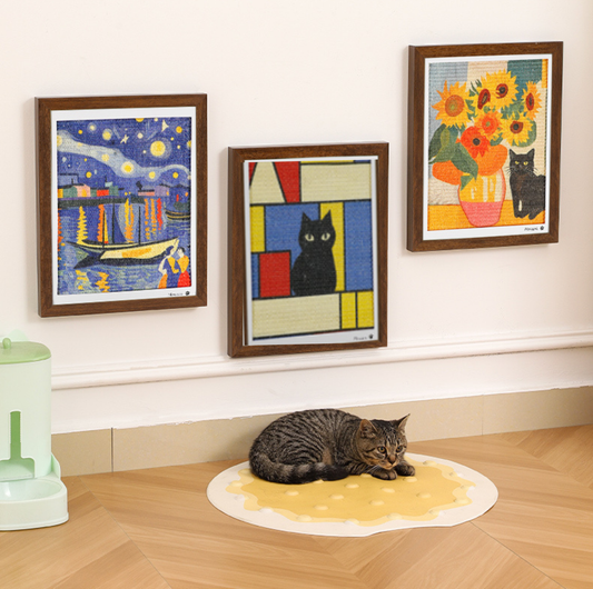 Framed Wall-Mounted Cat Scratcher