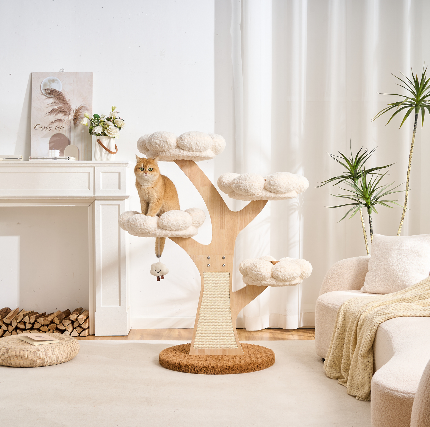 Flower Series Cat Tree – 4 Platforms