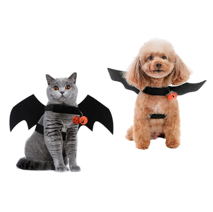 Happy Halloween Bat Wing-Styled Pet Accessory Collar