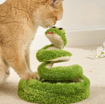 Wiggle Snake Interactive Spring Cat Toy with Chirping Sound