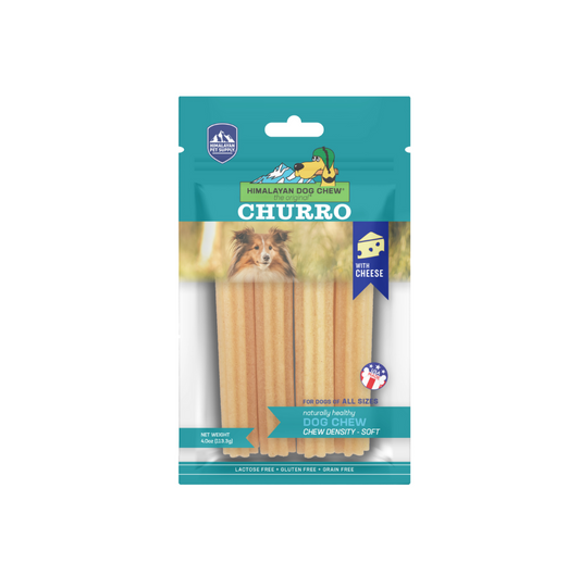 Himalayan Dog Chew Churro Cheese 4 pk - With Cheese
