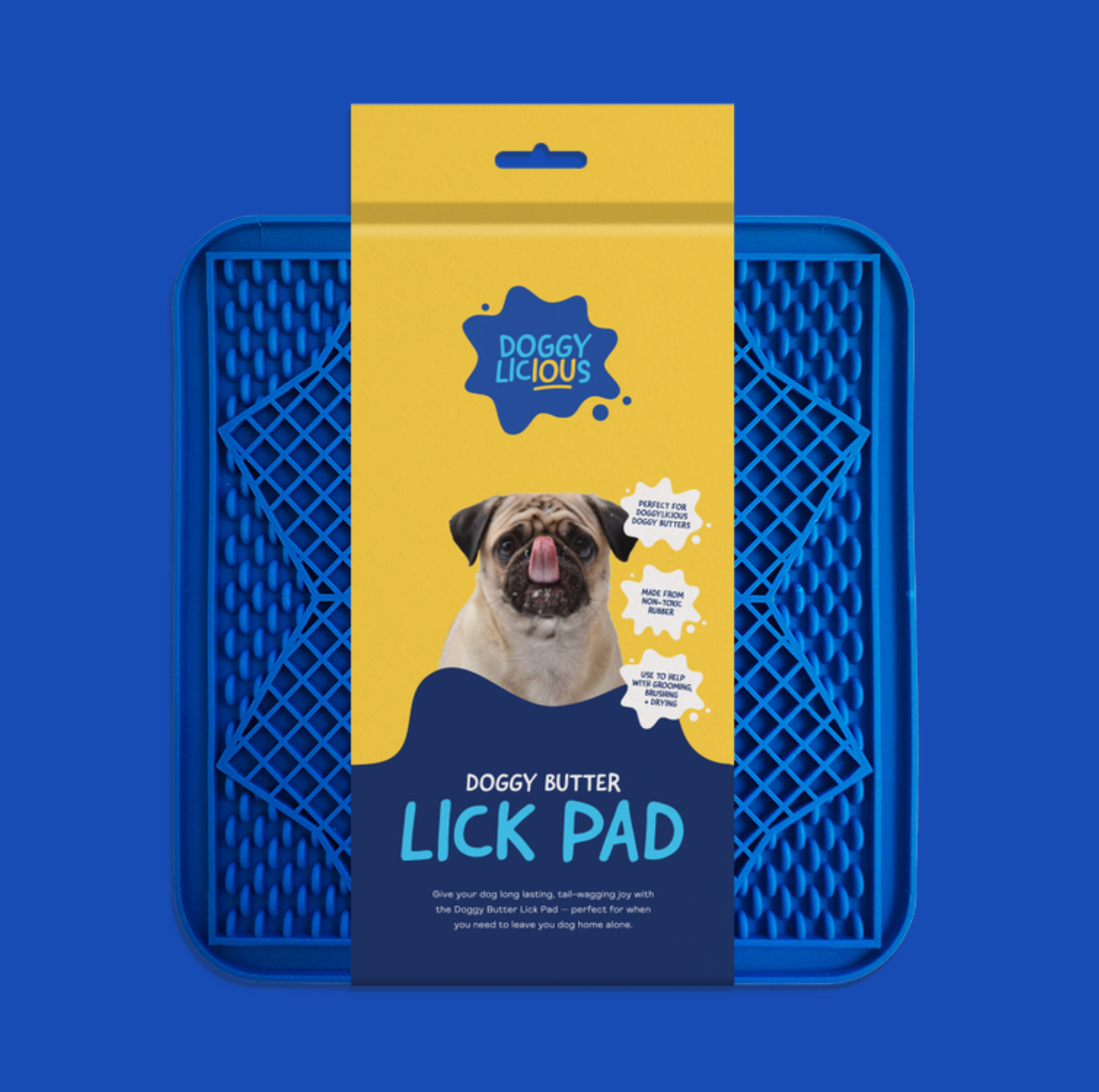 DOGGYLICIOUS DOGGY BUTTER LICK PAD BLUE