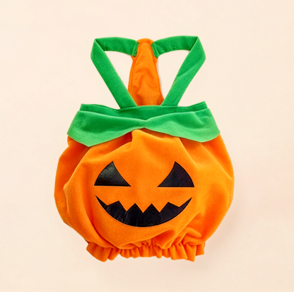 Halloween Pumpkin Pet Costume with Shoulder Straps