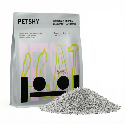 PETSHY Cassava & Mineral Clumping Cat Litter – 2.5kg