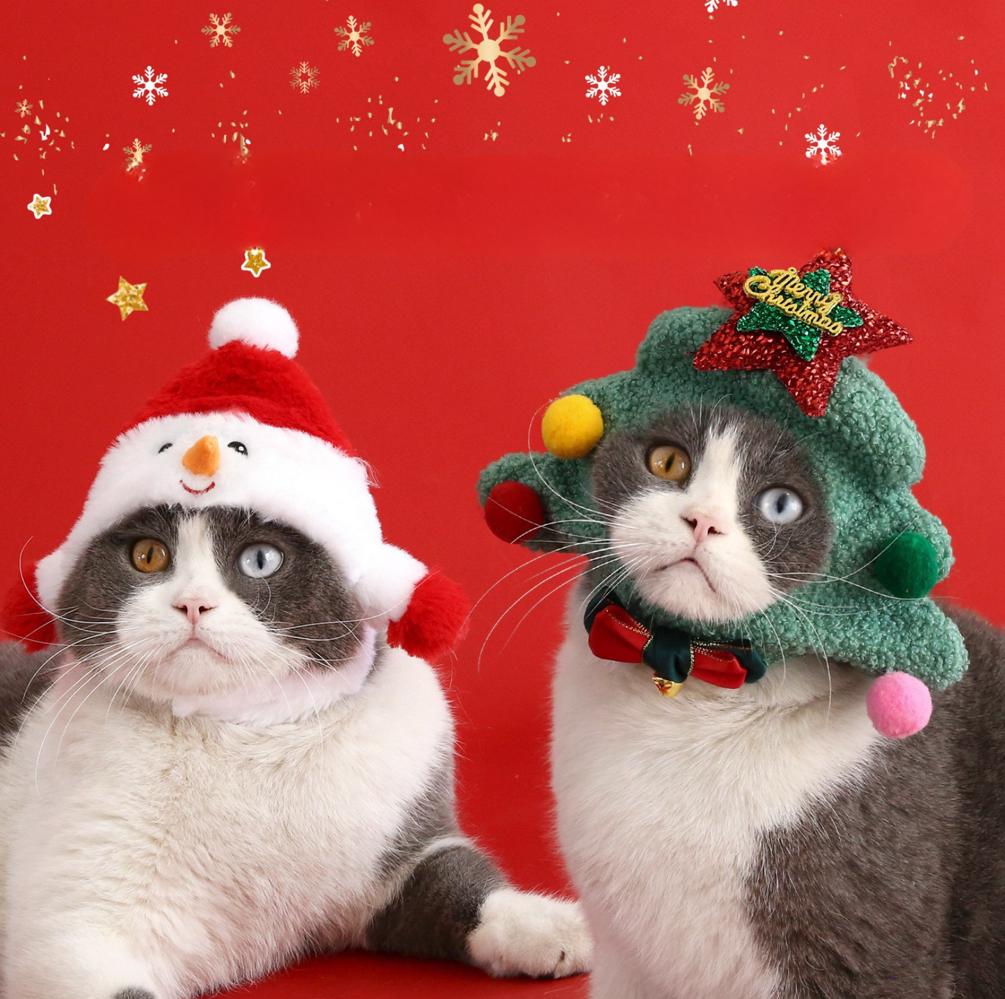 Pet Christmas Plush Costume Hat