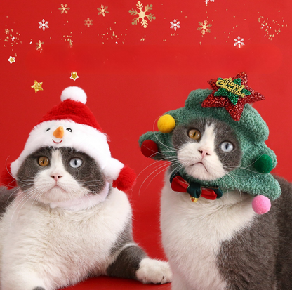 Pet Christmas Plush Costume Hat
