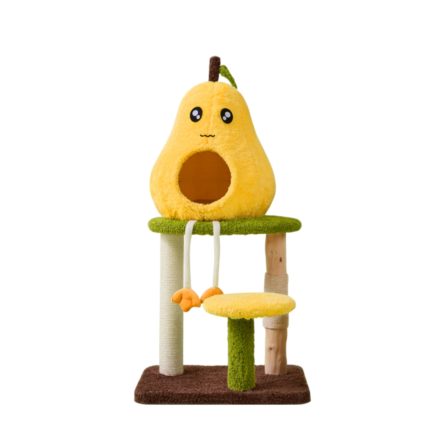 Cmisstree Pear-Shaped Wooden Cat Tree