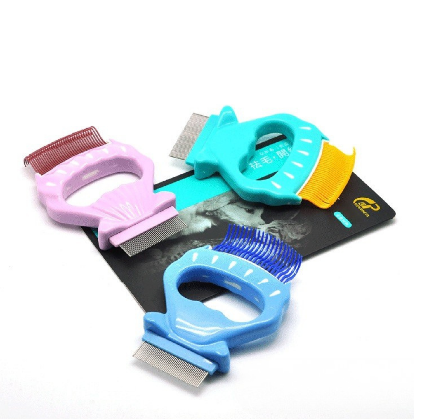 Shell 2-in-1 Detangling and Finishing Comb for Cats, Dogs & Rabbits