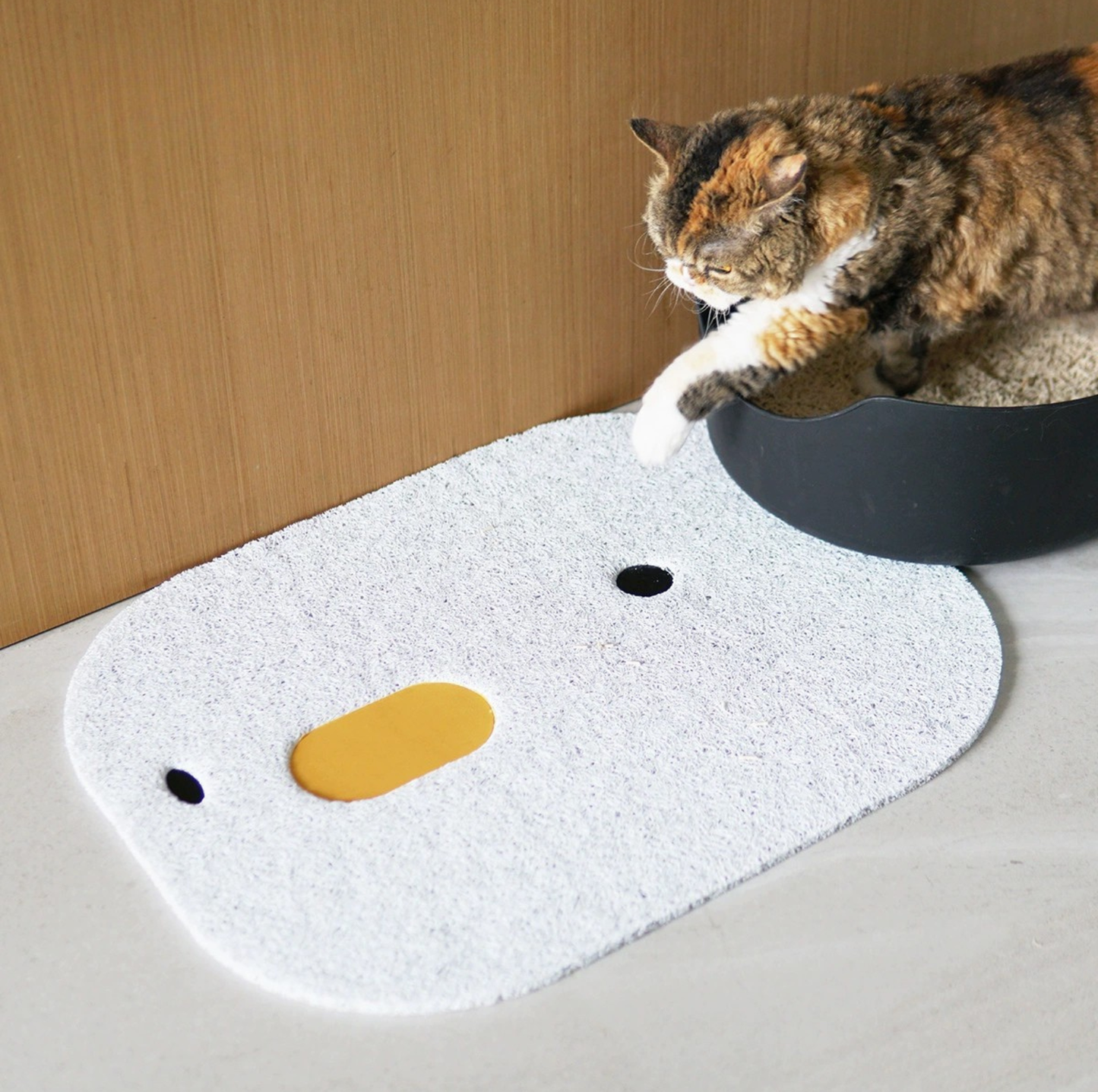 Purroom Little Chicken Series – Oval Cat Litter Mat