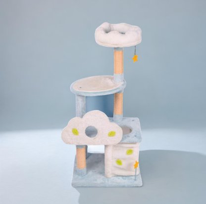 Medium Size Dreamy Sky Cat Tree Cloud Tower - 105cm (KM032)