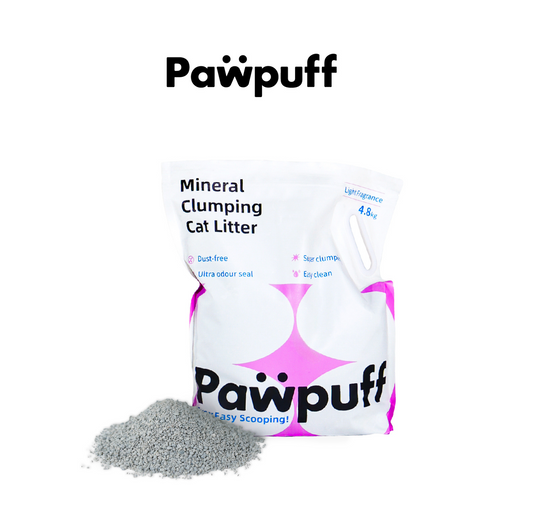 PawPuff  Clumping Mineral Cat Litter, 4.8kg – Standard Version