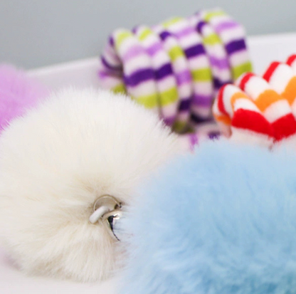 Hanging Elastic Cat Teaser Toy – Interactive Pom Ball with Suction Cup