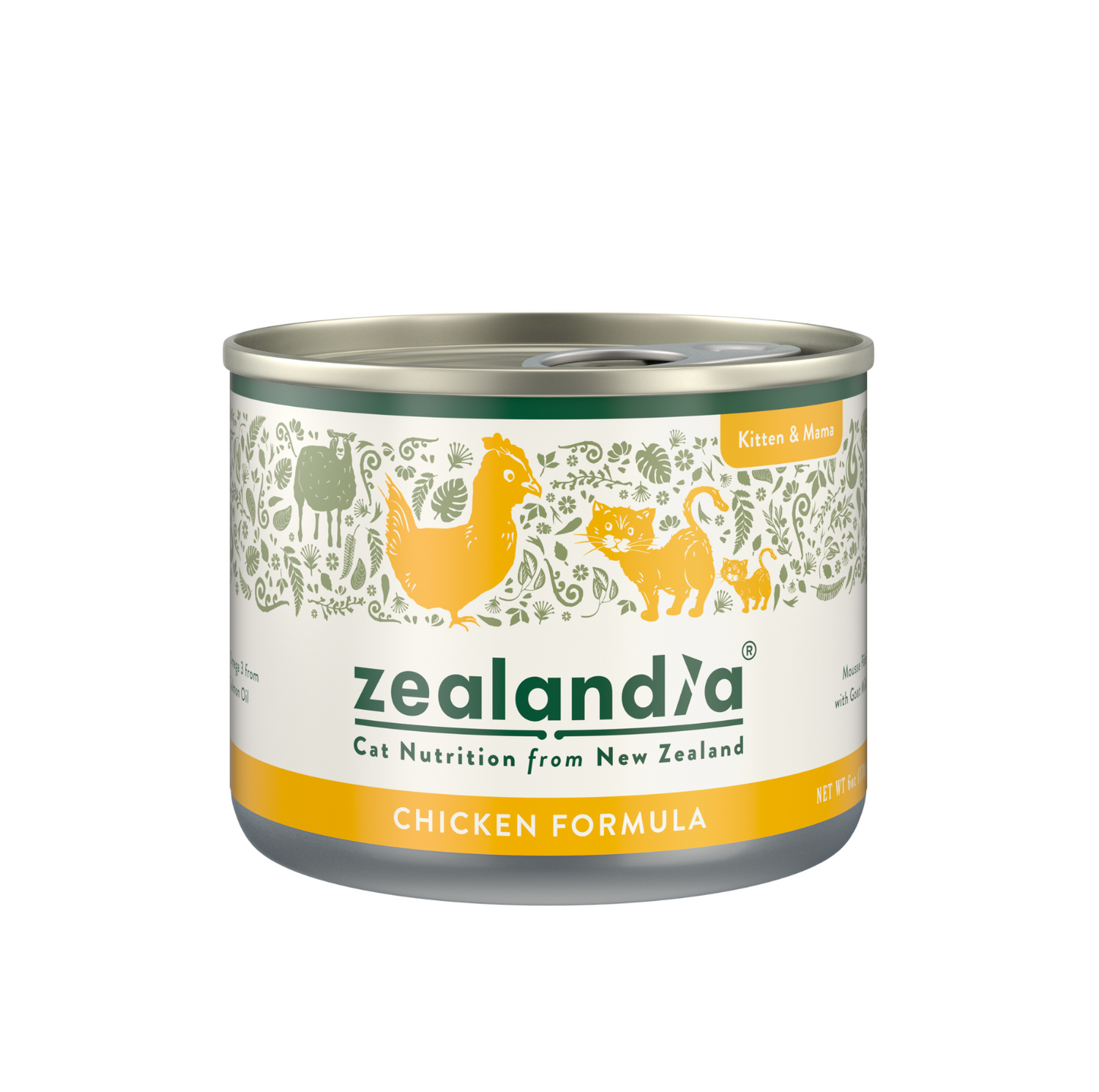 Zealandia Mousse Pate Chicken Kitten & Mama Wet Food 170g