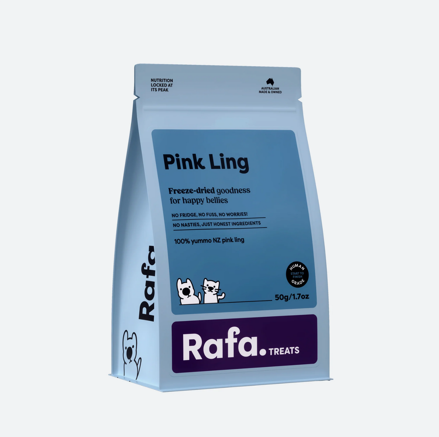 Raw Freeze-Dried Treats | Human-Grade Pink Ling