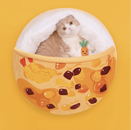 PurLab Curry Rice Pet Calming Bed