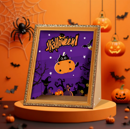 Halloween Framed Cat Scratcher House