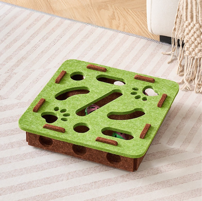 Felt Maze Interactive Cat Puzzle Box