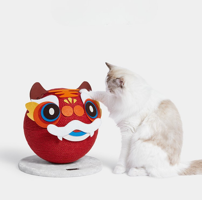 Vetreska Tiger Cat Scratching Ball