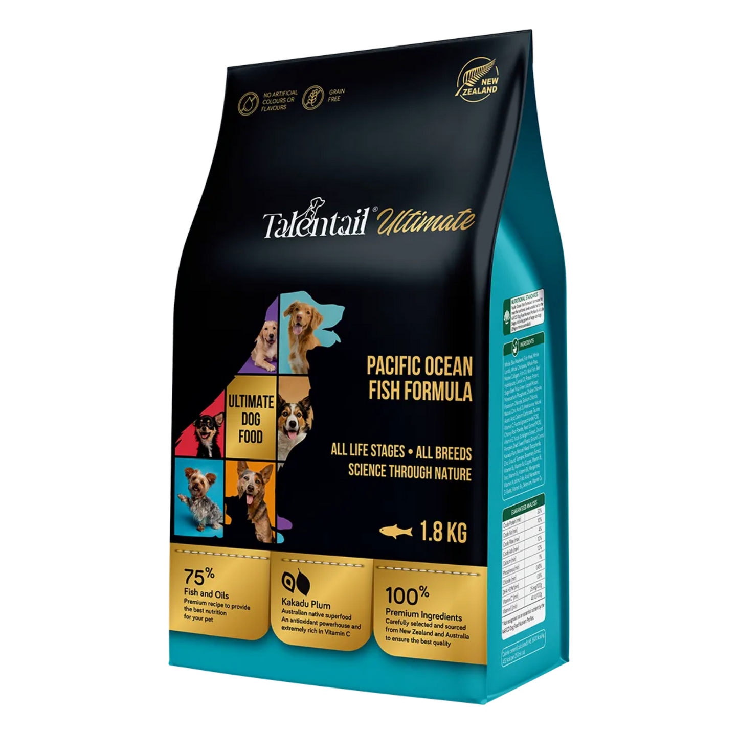 Talentail Ultimate Pacific Ocean Fish Dry Dog Food 1.8kg