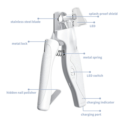 Rechargeable LED Pet Nail Clipper (USB Type-C )
