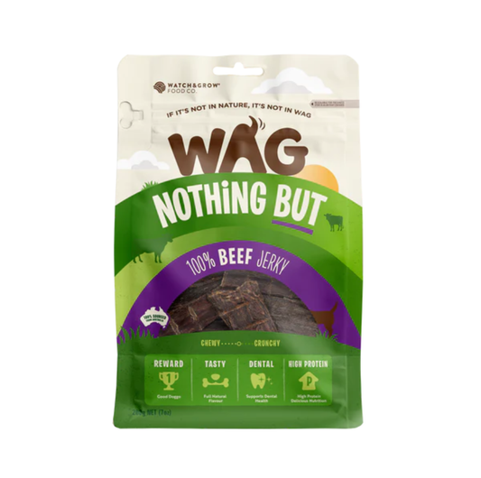 WAG Beef Jerky Dog Treat 200g