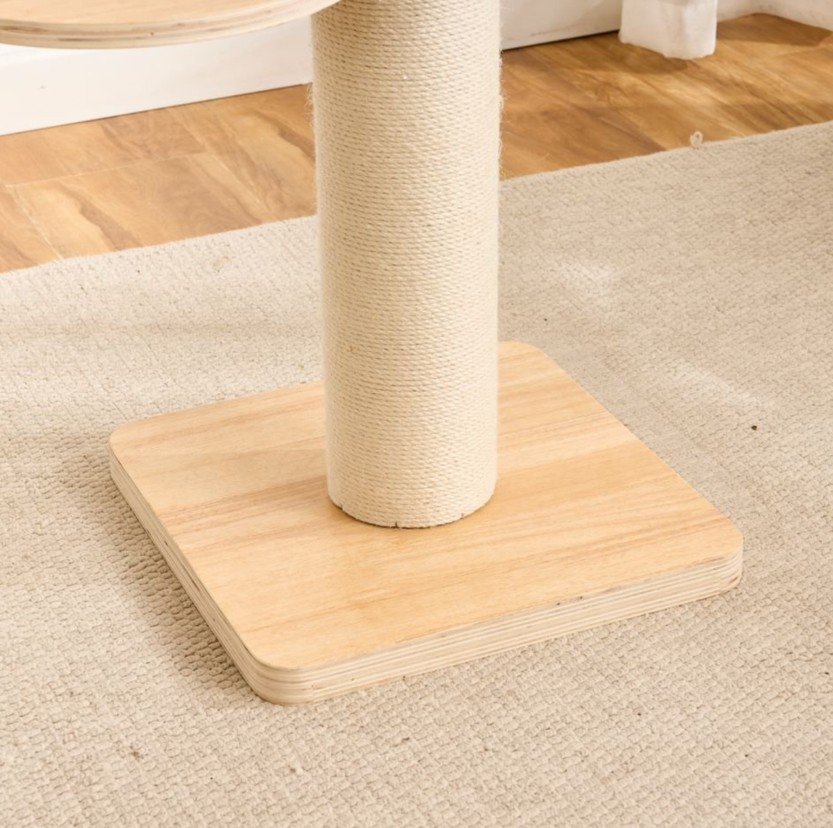 Adjustable Ceiling-Mounted Wooden Cat Tree - V02 (250-300cm)