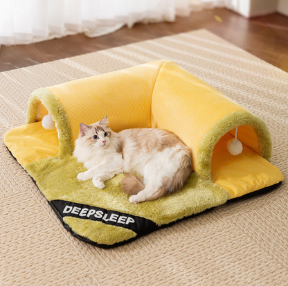 Cat Tunnel Bed – Play & Sleep in One