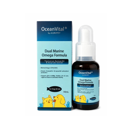 AUINPET OceanVital® Dual Marine Omega Formula for Pets – 50 mL