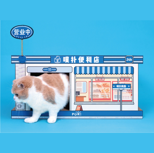 PurLab Convenience Store Cat Scratcher House