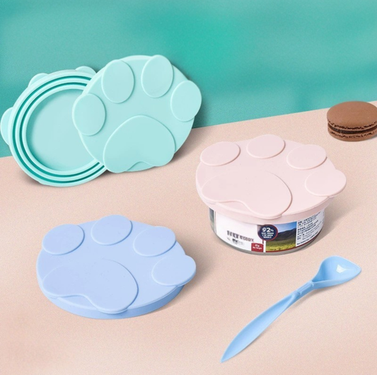 Paw-Shaped Silicone Can Lid & Feeding Spoon (Available Saperately)