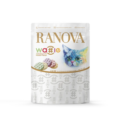 RANOVA Waffel Cat Treats Freeze Dried (Mixed Flavor) 60g
