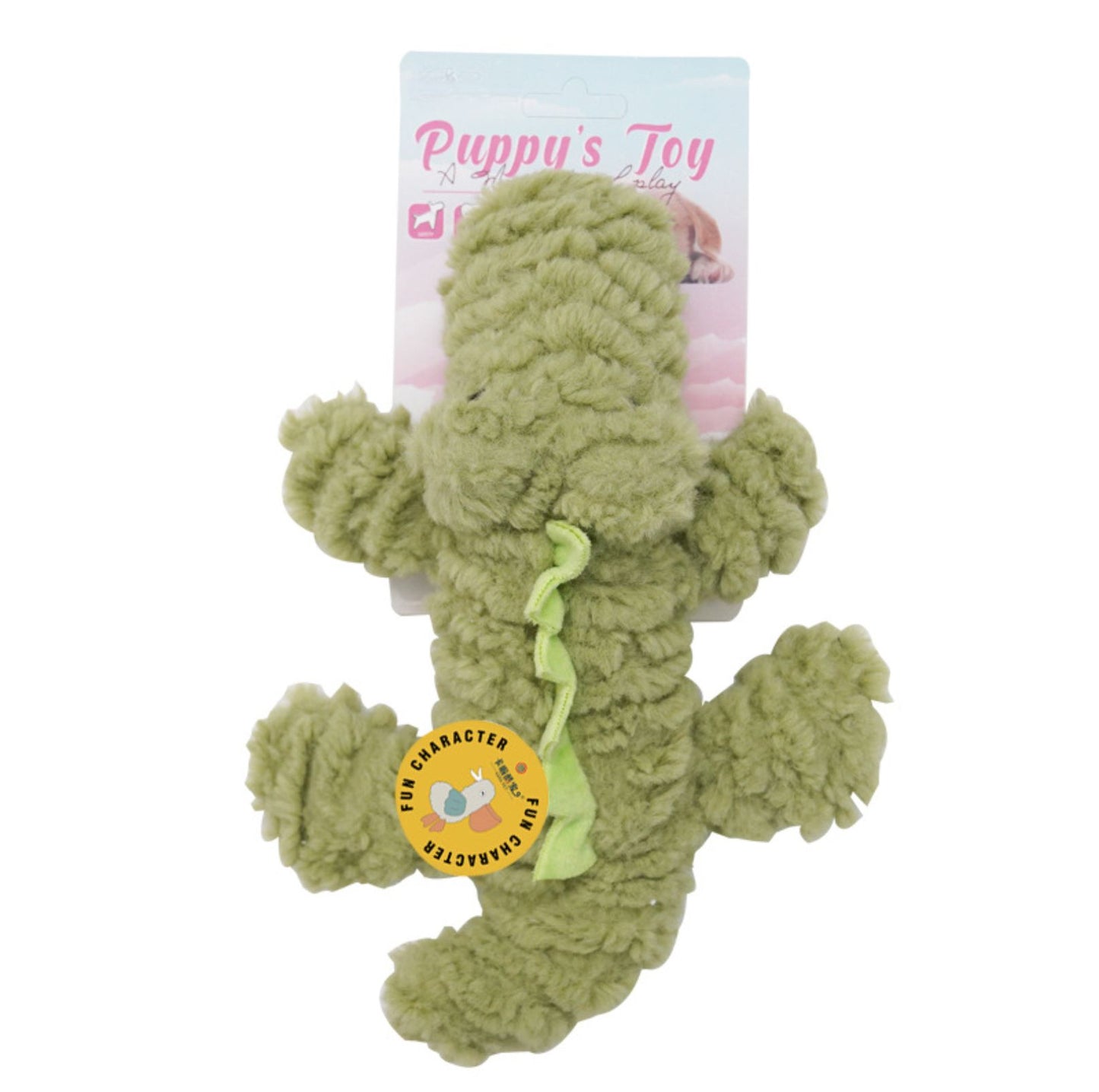 Cartoon Style Squeaky Plush Dog Toys