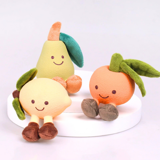 Colourful Fruit Latex Plush Dog Toy