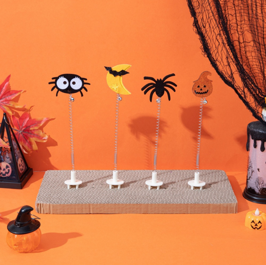 Halloween Spring Cat Toy for Cardboard Scratchers
