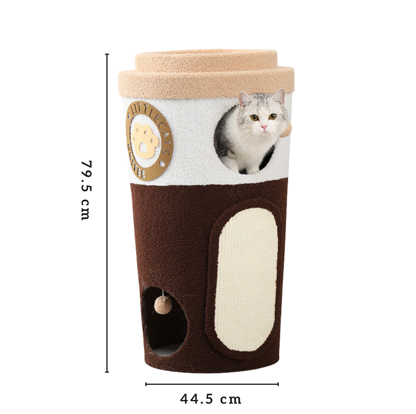 Deluxe Coffee Cup Cat Tree Cat Scratcher