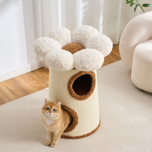 Bloom Nest 3-Tier Sisal Cat Barrel Condo
