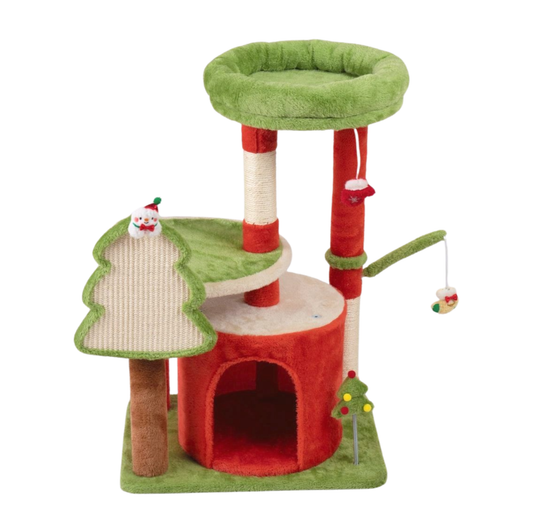 Christmas Tree-Themed Cat Tree (KC003)